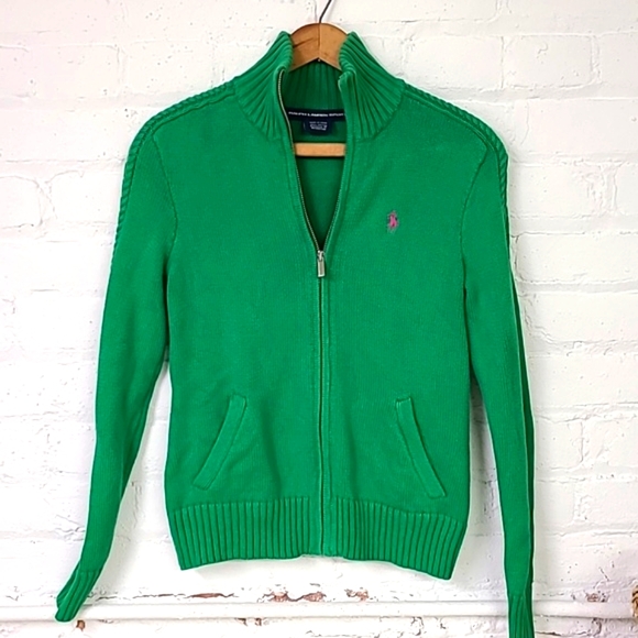 Ralph Lauren Sweaters - Ralph Lauren Green Cotton Sweater Size XS/S